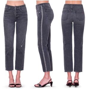 Anthropologie Sundry High Rise Cropped Jeans Leopard size 26 NWOT